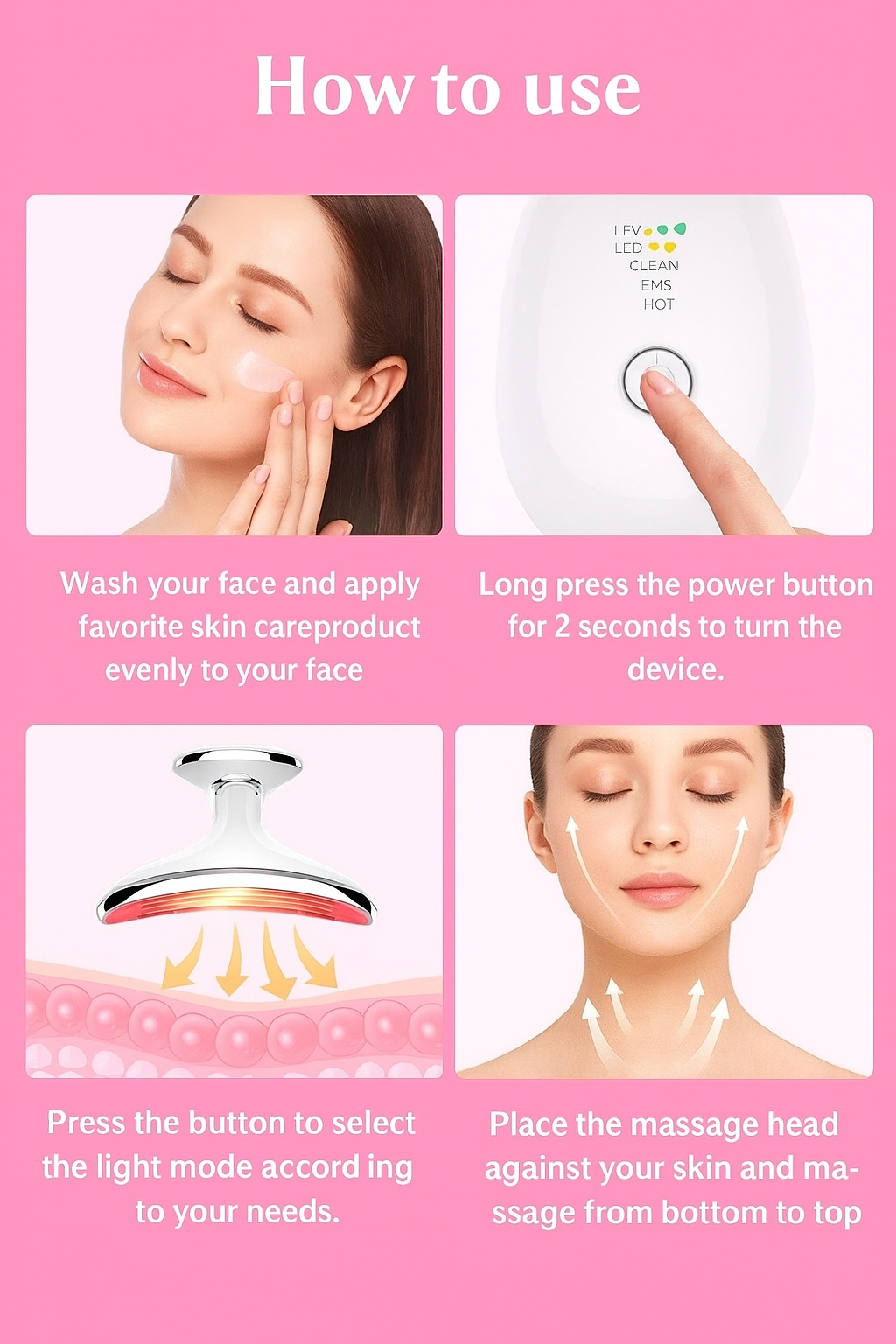 FAJIGlow LED Neck & Face Therapy Device